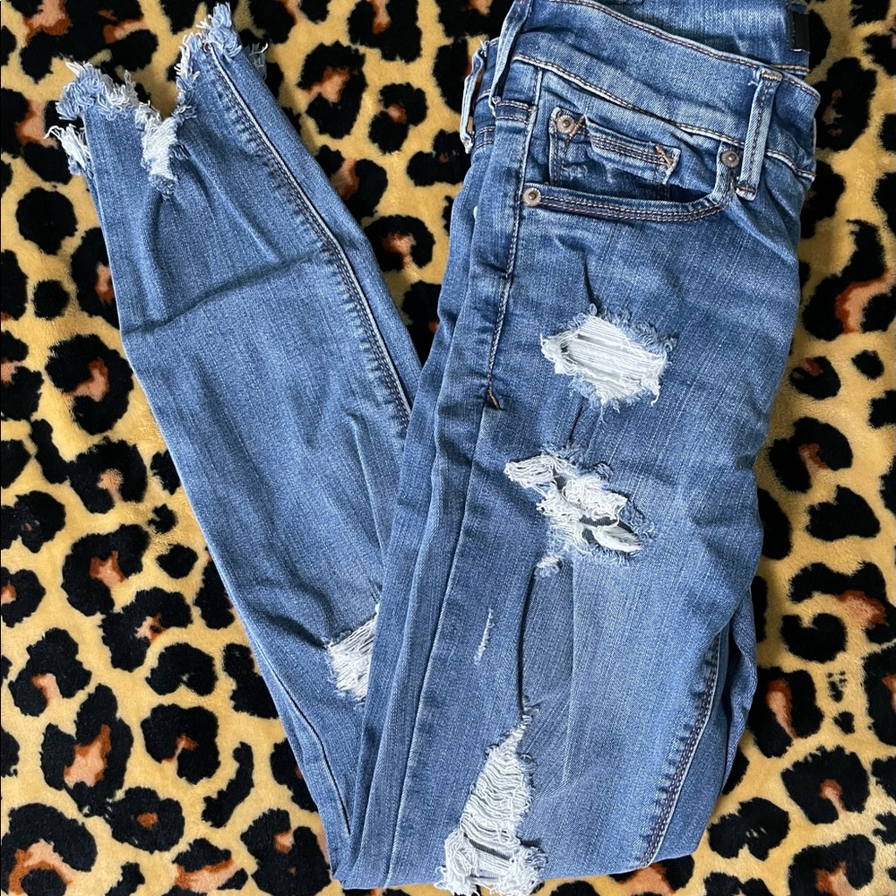 Express 2 blue stretch +